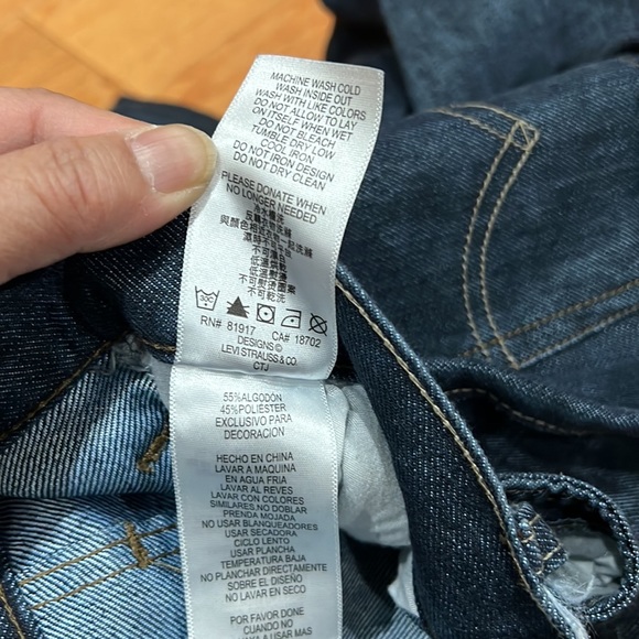 LEVI's Dark Wash 511 Slim Fit blue jeans - size 27 x 27 - Picture 7 of 7